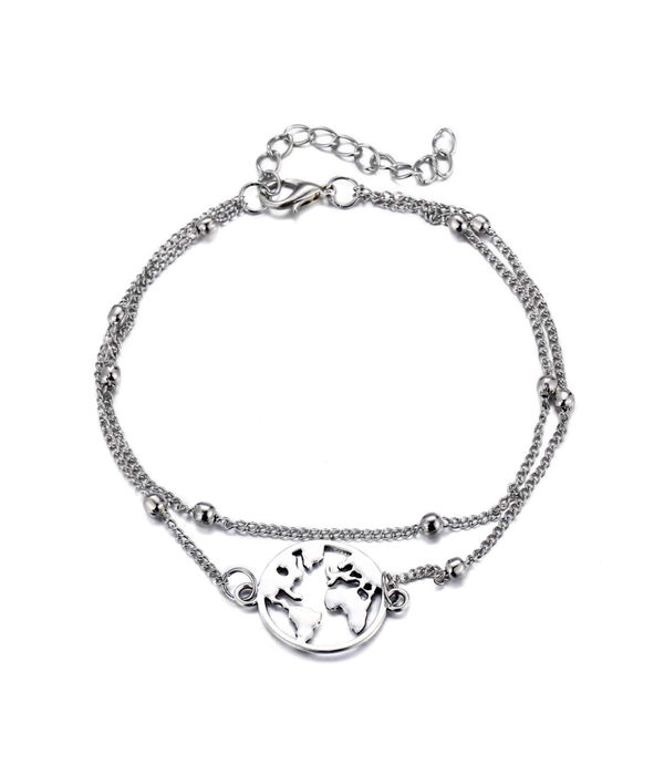YouBella Jewellery Bohemian Anklet for Girls and Women (Silver) (YBANK_60004)